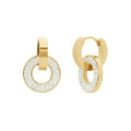 Aretes Radiance con Zirconias Acabado en Oro de 18K
