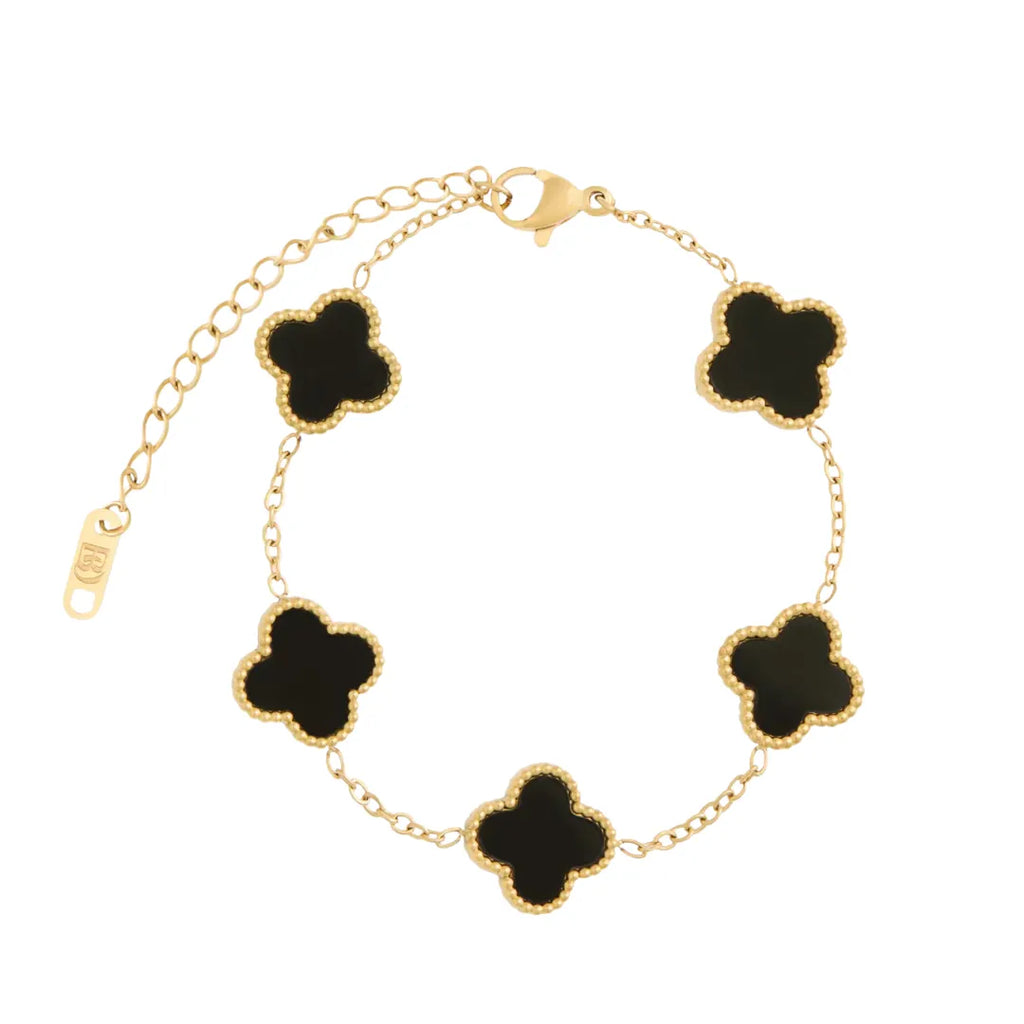 Pulsera Trébol Bañada en Oro 18k