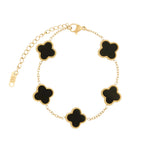 Pulsera Trébol Bañada en Oro 18k