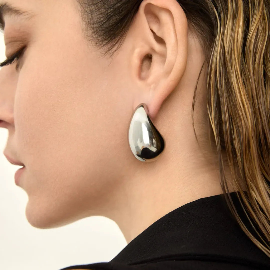 Aretes Gotas - Plata