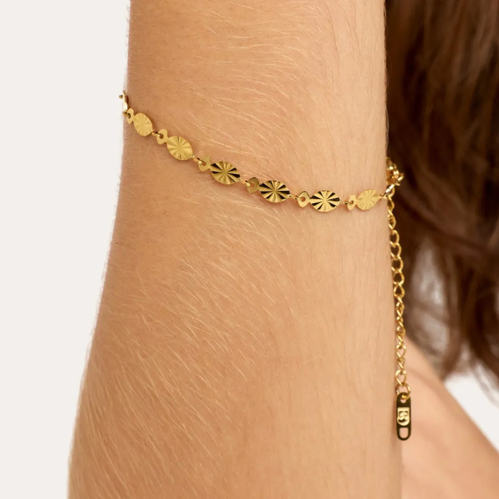 Pulsera Aura Bañada en Oro 18k
