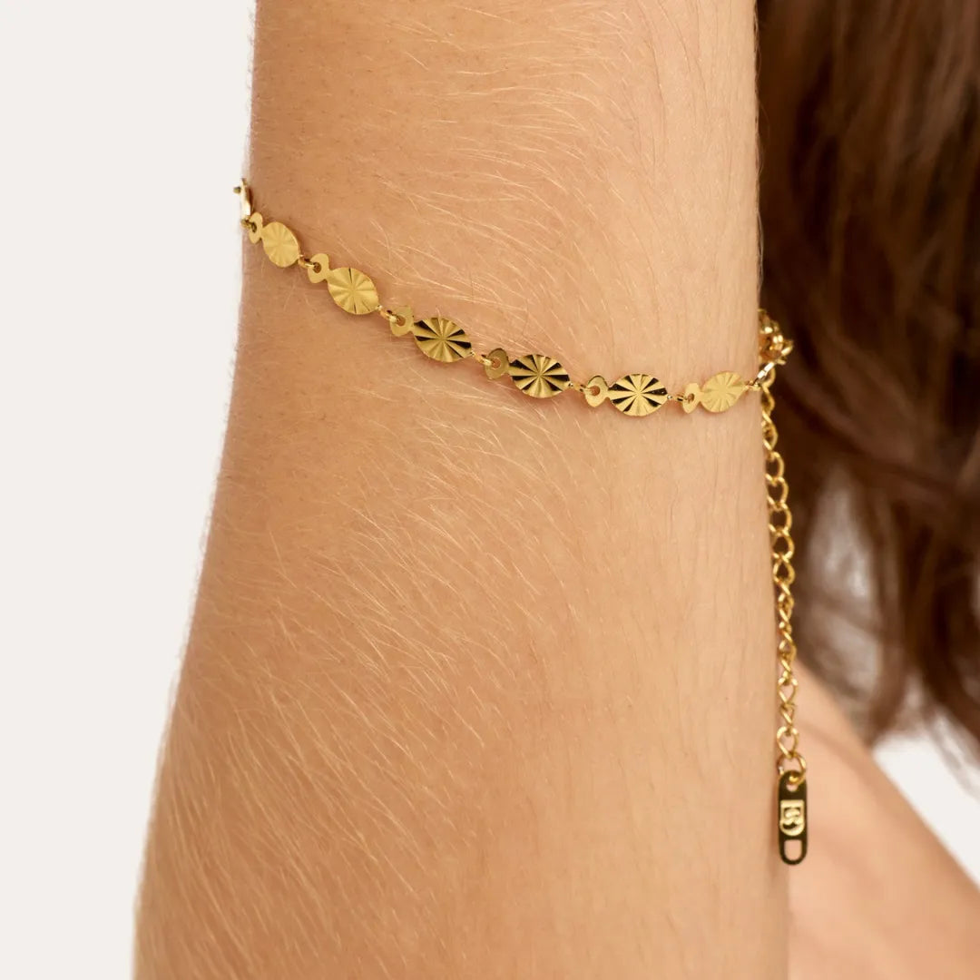 Pulsera Aura Bañada en Oro 18k
