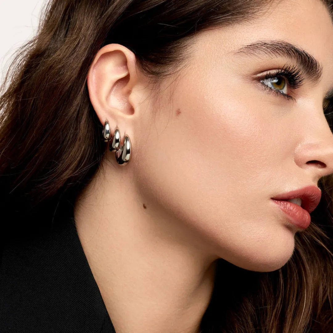 Trío de Aretes Clásicos - Plata