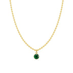 Collar Punto Esmera Bañado en Oro 18k