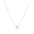 Collar Trébol Minimal Bañado en Oro 18k