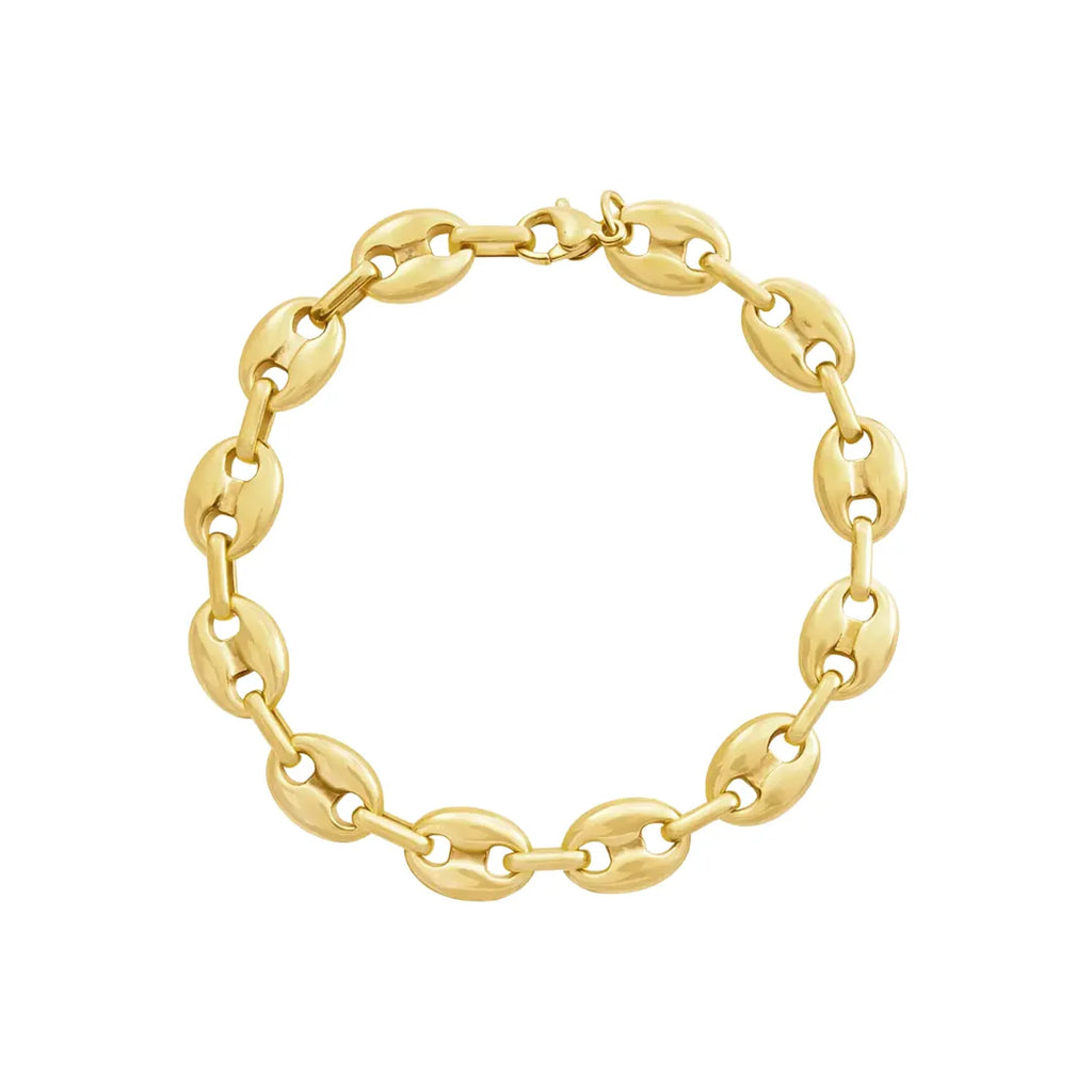 Pulsera de Eslabones Bañada en Oro 18k