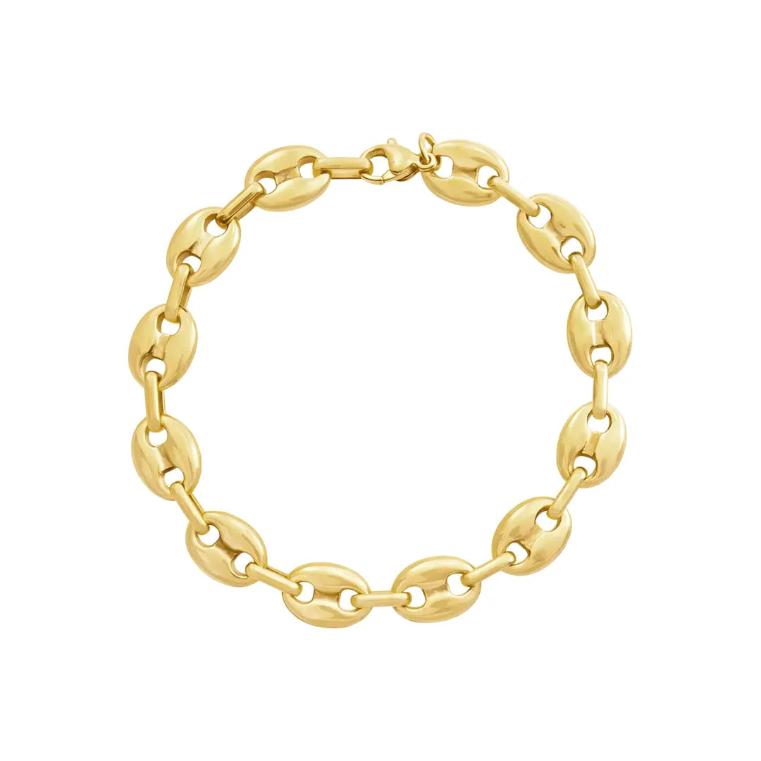 Pulsera de Eslabones Bañada en Oro 18k