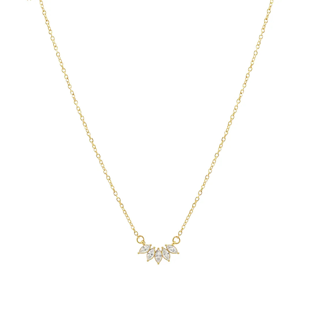 Collar Pétalos de Luz Bañado en Oro 18k