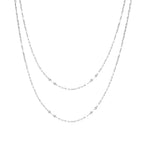 Collar Hojas Doble Plata