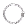 Pulsera Riviera Rectangular Plata