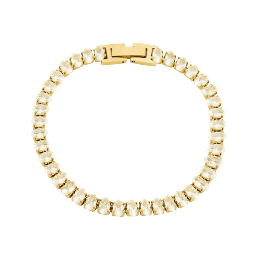 Pulsera Riviera Clásica Bañada en Oro 18K