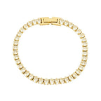 Pulsera Riviera Clásica Bañada en Oro 18K