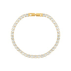 Pulsera Riviera con Acabado en Oro de 18K