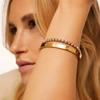 Pulsera Riviera con Acabado en Oro de 18K