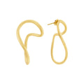 Aretes Volare Bañados en Oro 18k