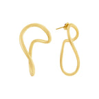 Aretes Volare Bañados en Oro 18k