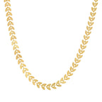 Choker Hojas Bañado en Oro 18k