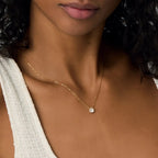 Collar Punto de Luz Bañado en Oro 18k