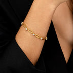 Pulsera Glamour Bañada en Oro 18k