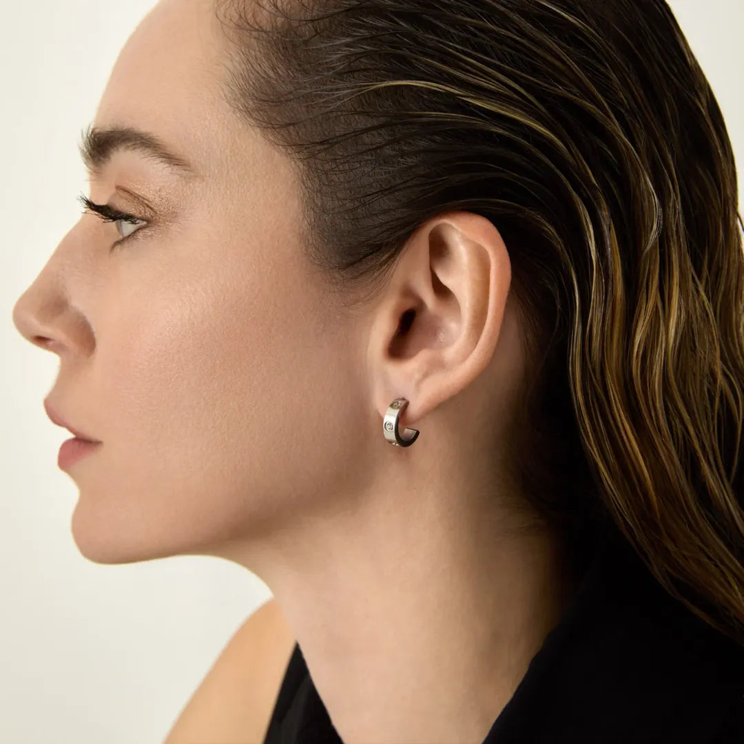 Aretes Glamour Plata