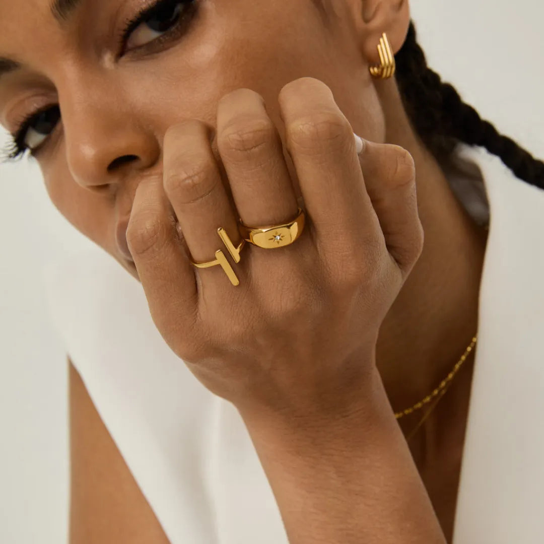 Anillo Milano Bañado en Oro 18k