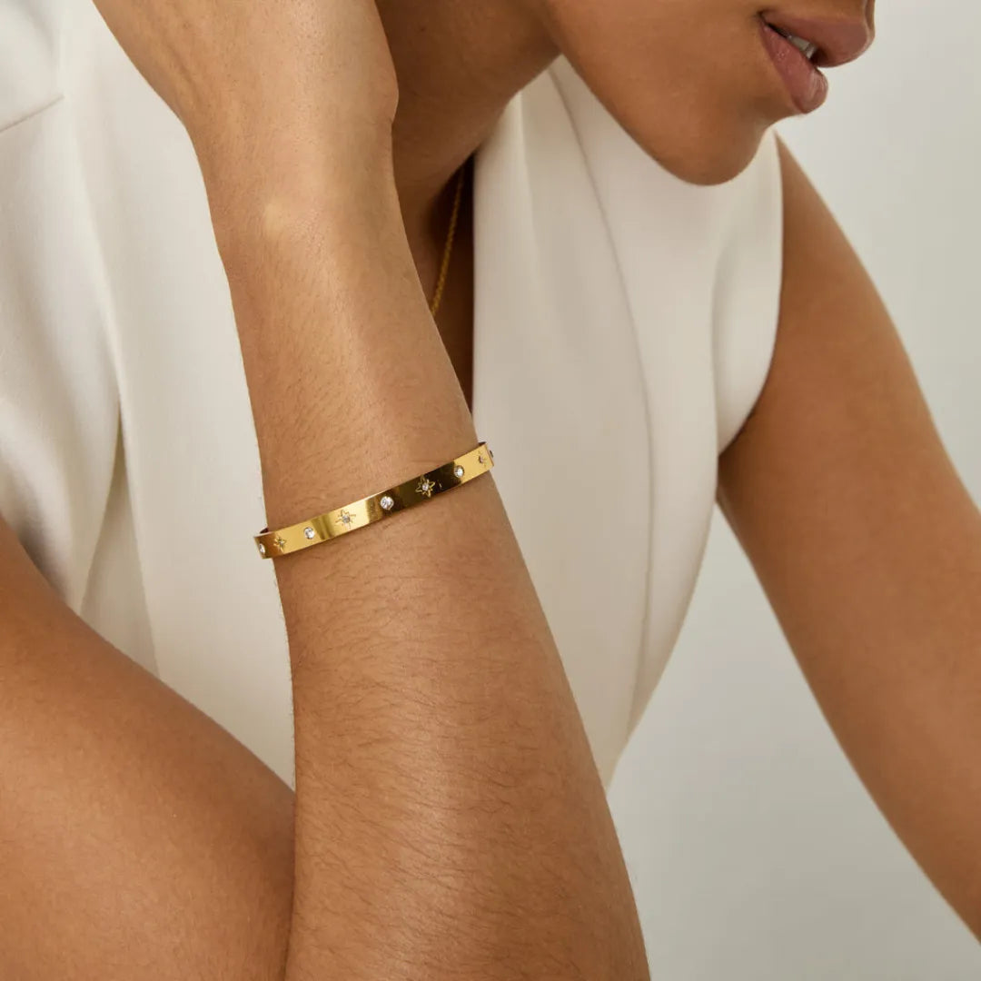 Pulsera Milano Ajustable Bañada en Oro 18k
