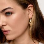 Aretes Lisboa Bañados en Oro 18k