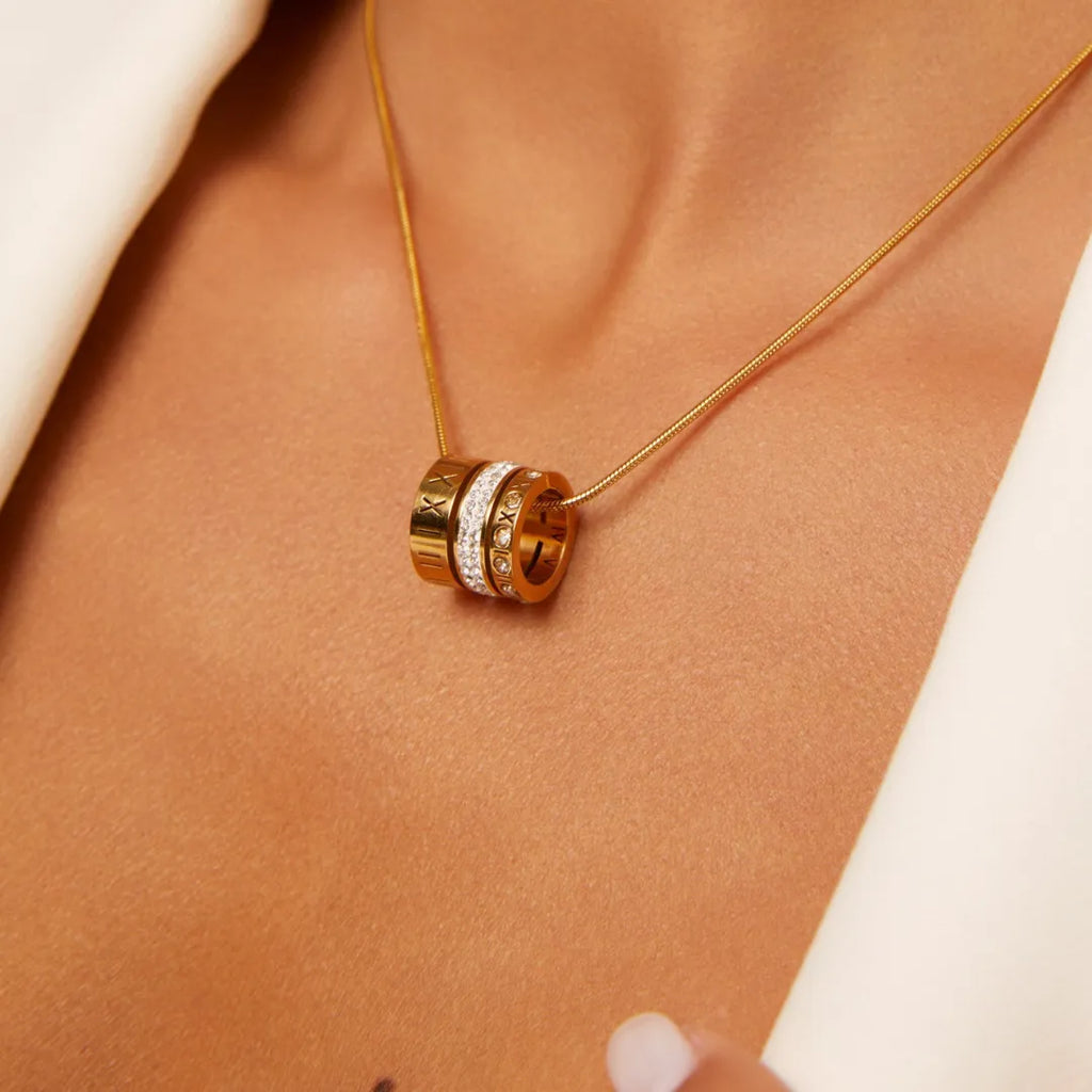 Collar Triple Kialle Bañado en Oro 18k