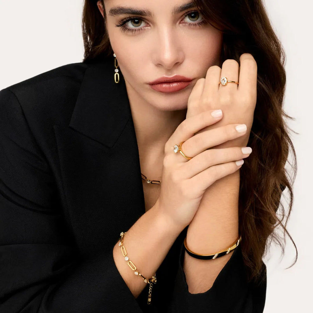 Pulsera Glamour Bañada en Oro 18k
