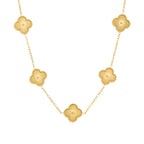 Collar Trébol con Acabado en Oro de 18K