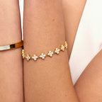 Pulsera Trébol Classic Bañada en Oro 18k