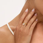 Anillo Esencia Bañado en Oro 18k
