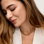 Collar de Eslabones Bañado en Oro 18k