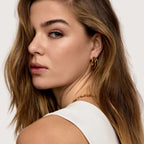 Aretes Eloa Bañados en Oro 18k