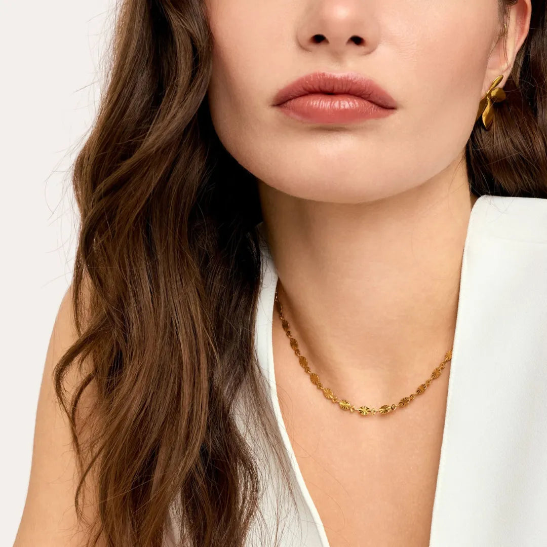Collar Aura Bañado en Oro 18k