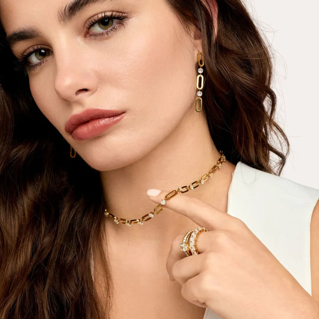 Aretes Alice Bañados en Oro 18k