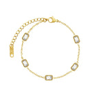 Pulsera Rubí Bañada en Oro 18k