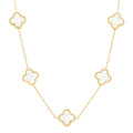 Collar Trébol con Acabado en Oro de 18K