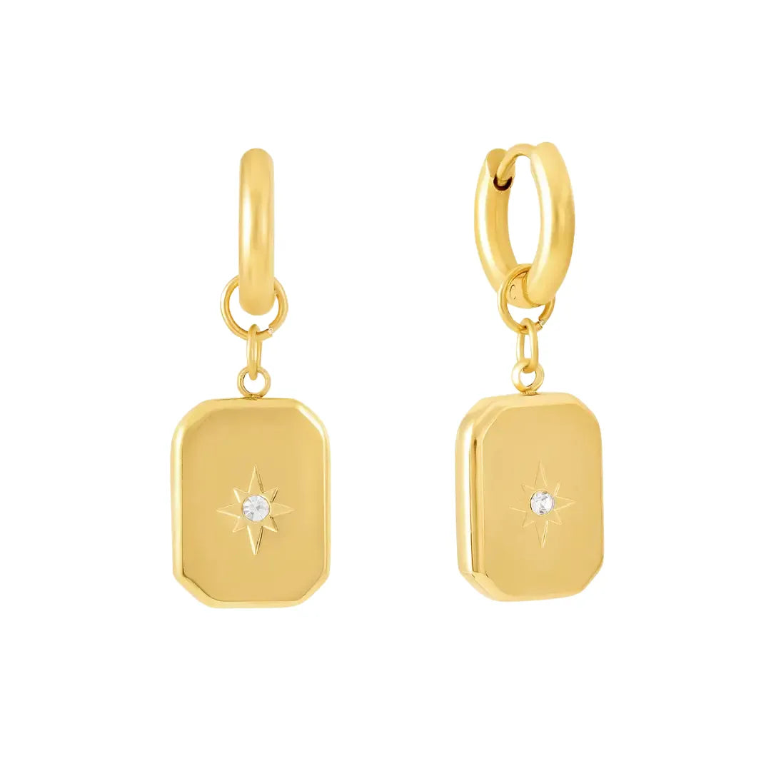 Aretes Milano Bañados en Oro 18k