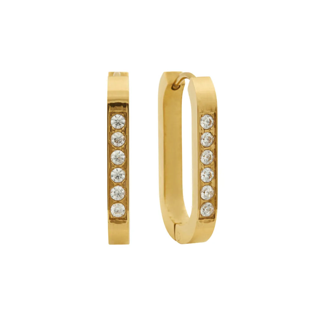 Aretes Stella Bañados en Oro 18k