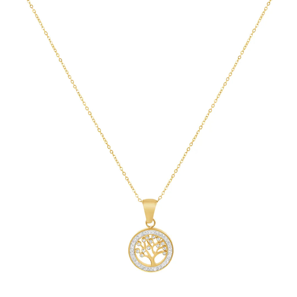Collar Árbol de la Vida Bañado en Oro 18k