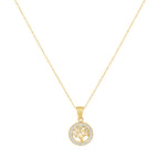 Collar Árbol de la Vida Bañado en Oro 18k