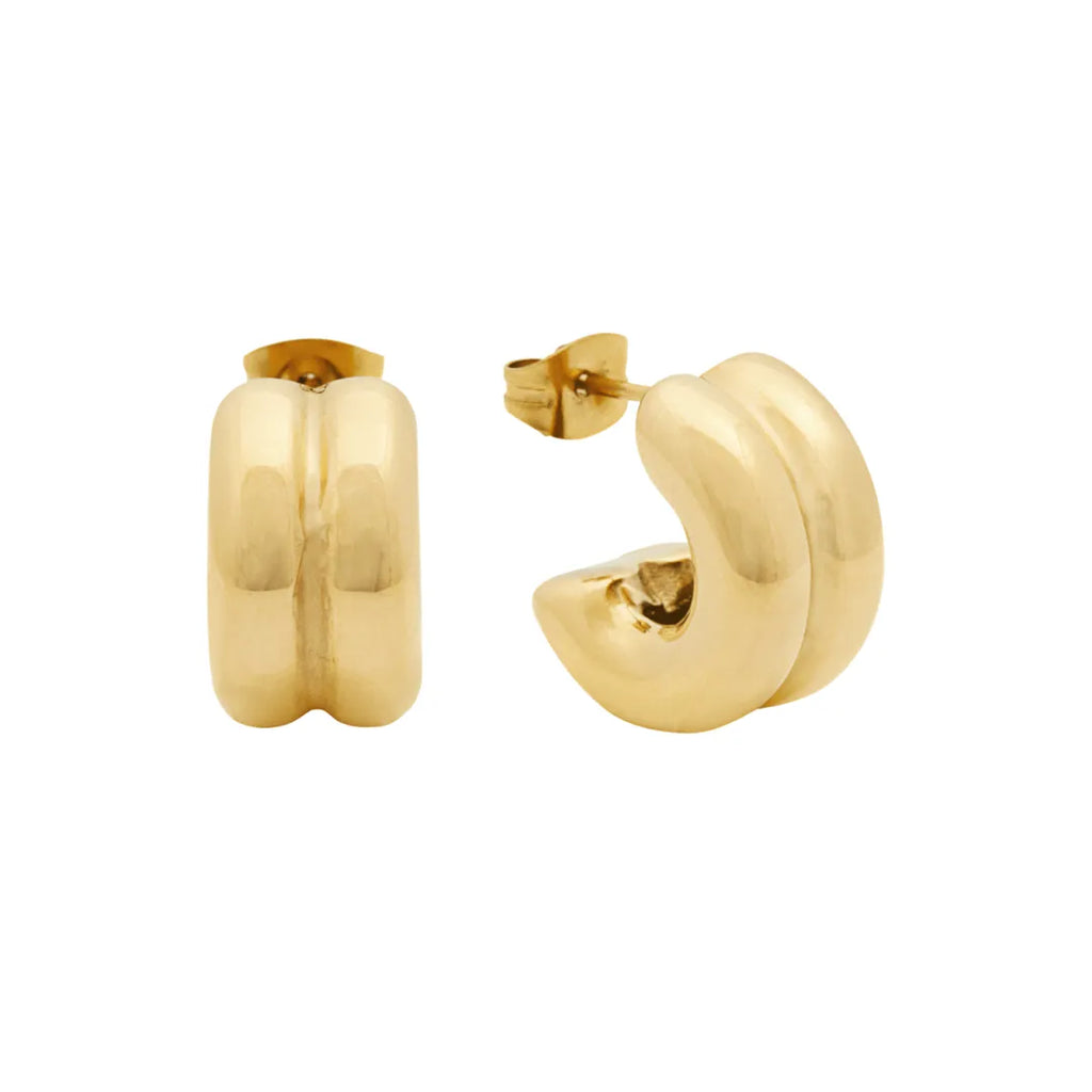 Aretes Mine Bañados en Oro 18k