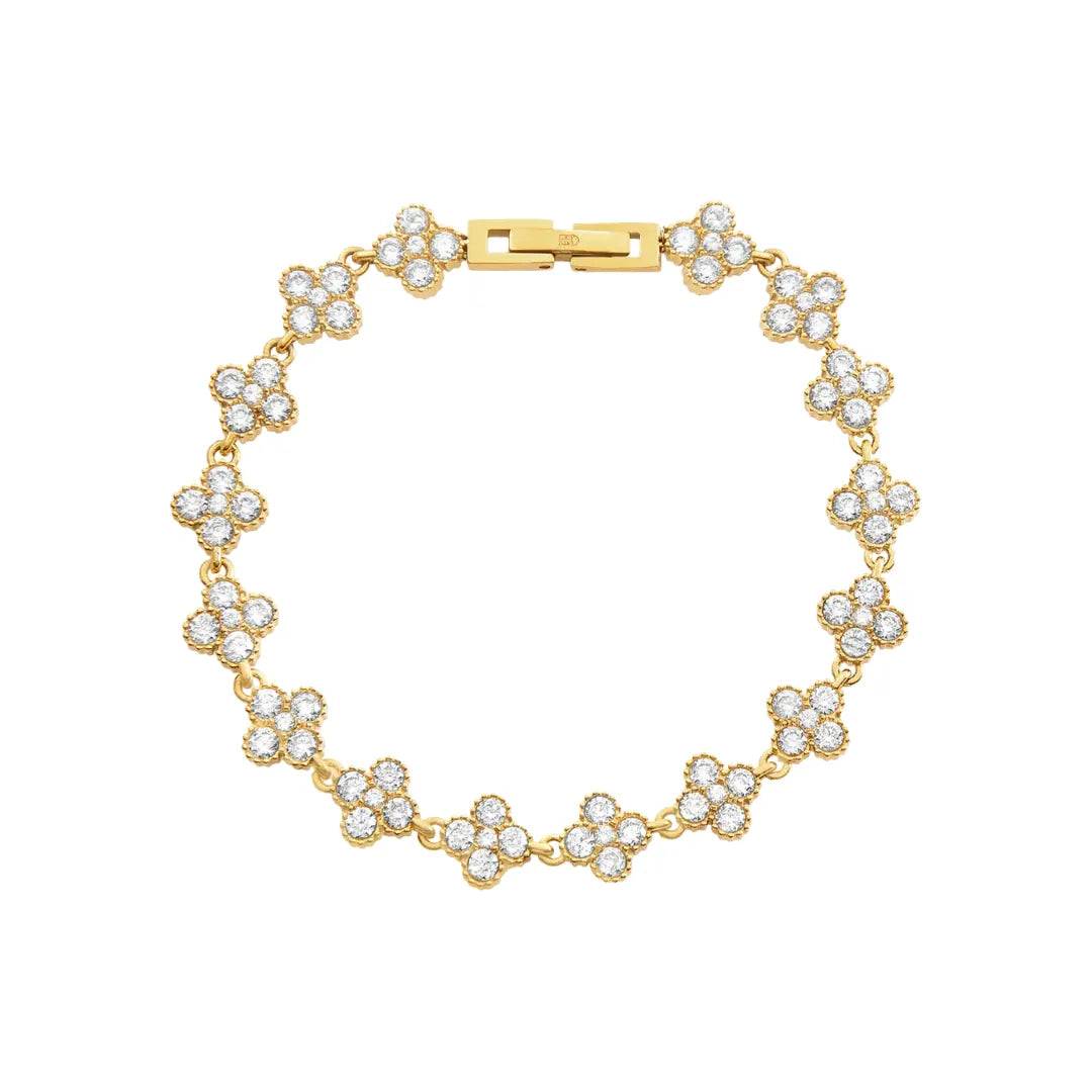 Pulsera Trébol Classic Bañada en Oro 18k