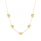 Collar Mariposa Bañado en Oro 18k