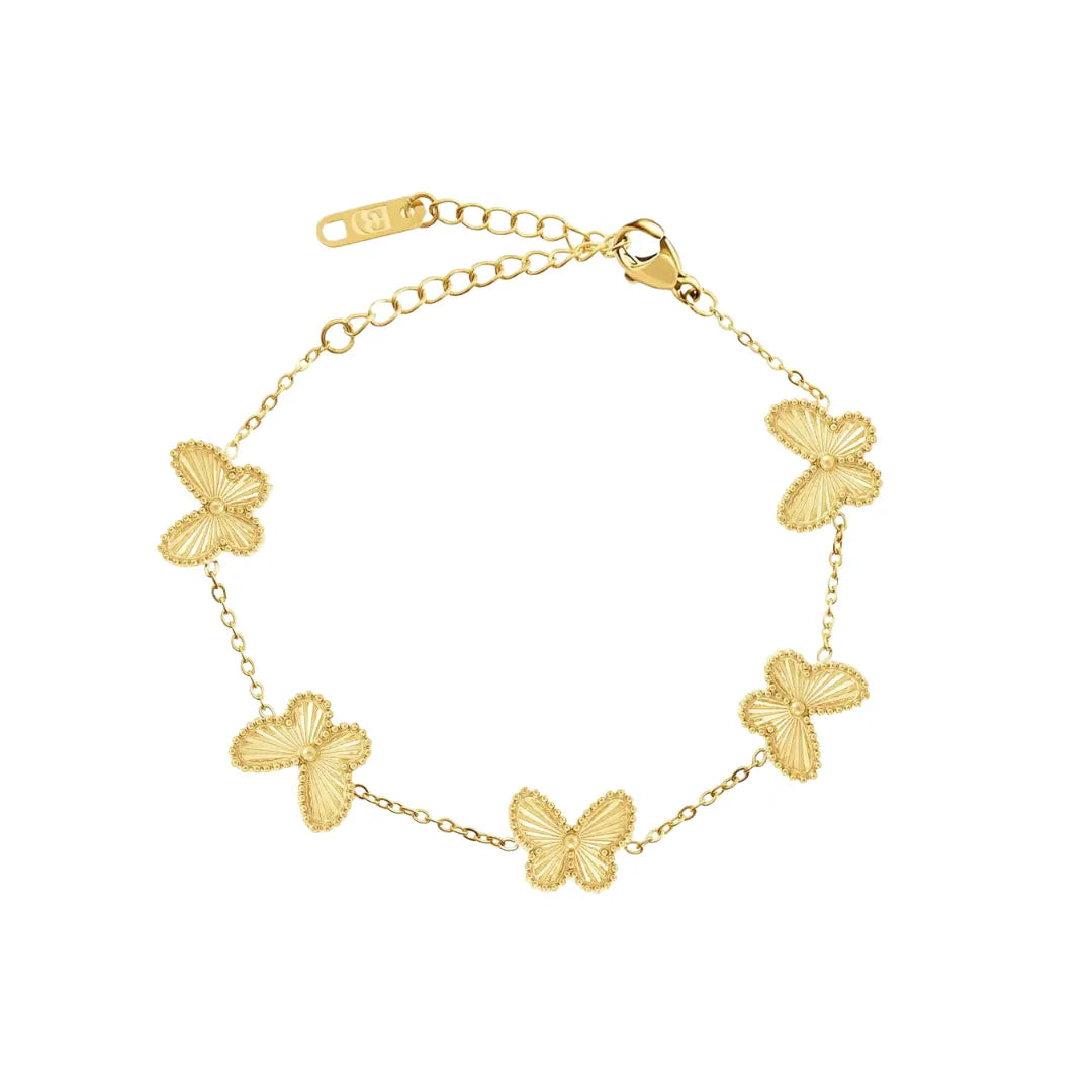 Pulsera Mariposa Bañada en Oro 18k