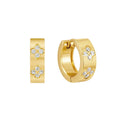 Aretes Amiche Bañados en Oro 18k