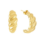 Aretes Meuri Bañados en Oro 18k