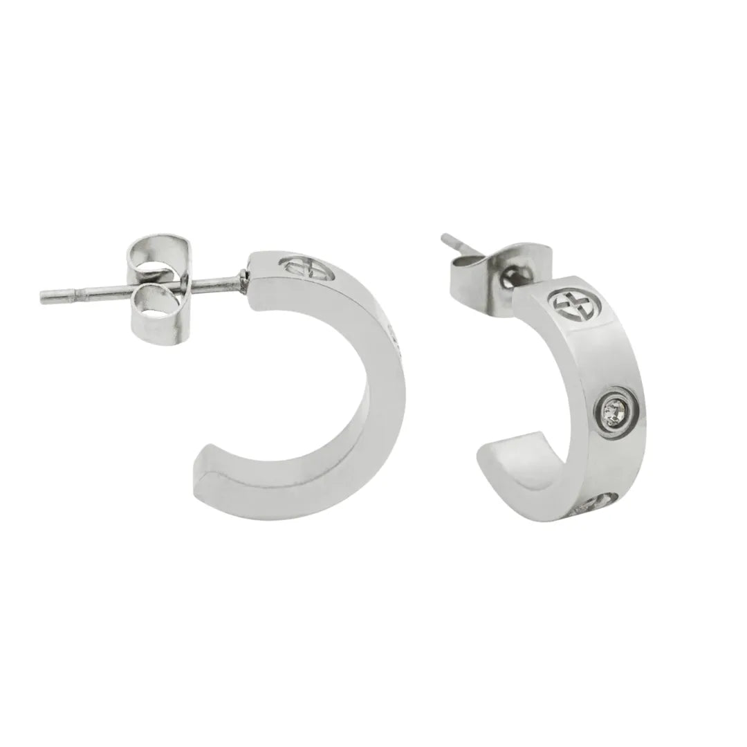 Aretes Glamour Plata