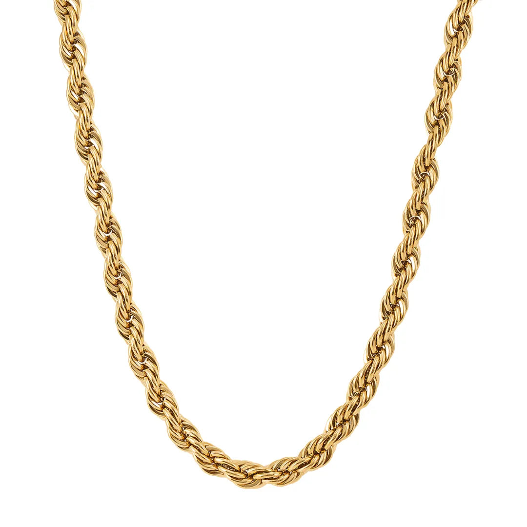 Collar Cadena 8MM Bañado en Oro 18k